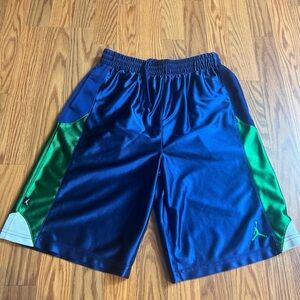 Jordan Nike Basketball Dazzle Shorts Blue Green White Men XL